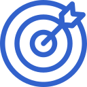 pictogram of dart hitting a target